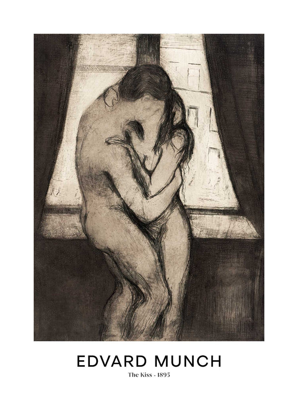 Edvard Munch - The Kiss - Poster