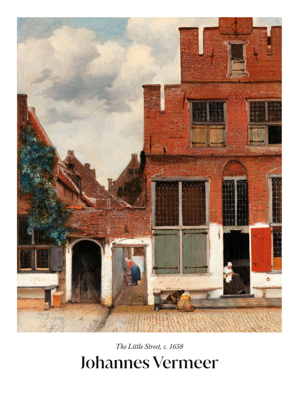 Johannes Vermeer - The Little Street - Poster - Murellos