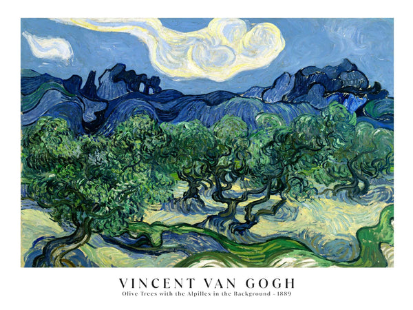 Vincent Van Gogh - Olive Trees with the Alpilles in the Background - Poster