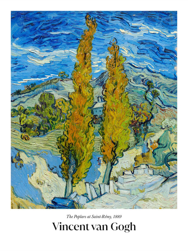 Van Gogh - The Poplars at Saint-Rémy - Poster