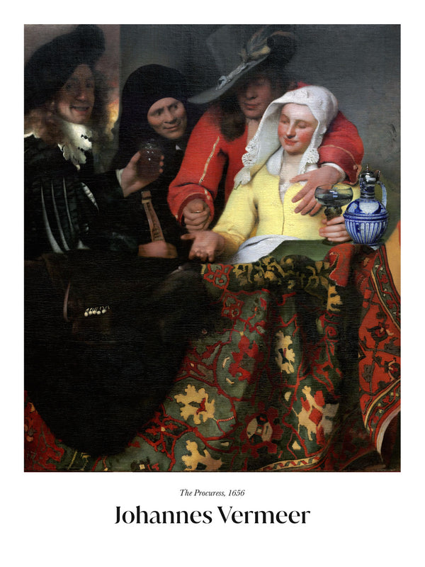 Johannes Vermeer - The Procuress - Poster