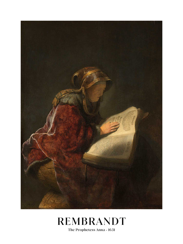 Rembrandt - The Prophetess Anna - Poster