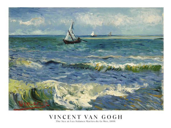 Vincent Van Gogh - The Sea at Les Saintes-Maries-de-la-Mer - Poster