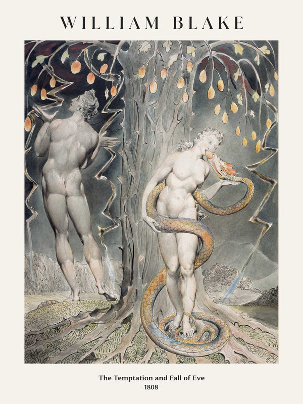 William Blake - The Temptation and Fall of Eve - Poster