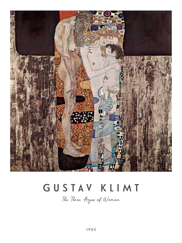 Gustav Klimt - The Three Ages of Woman - Poster