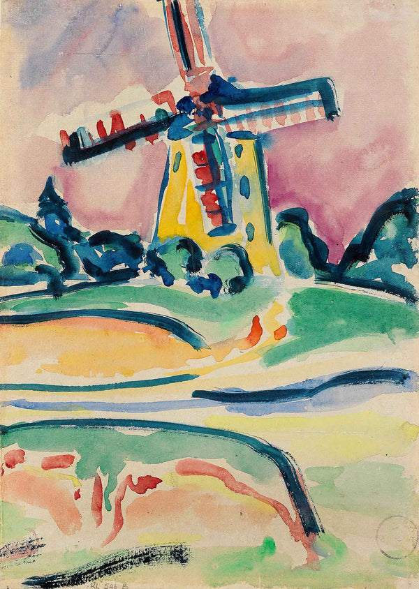 The Windmill, 1908 - Art Print