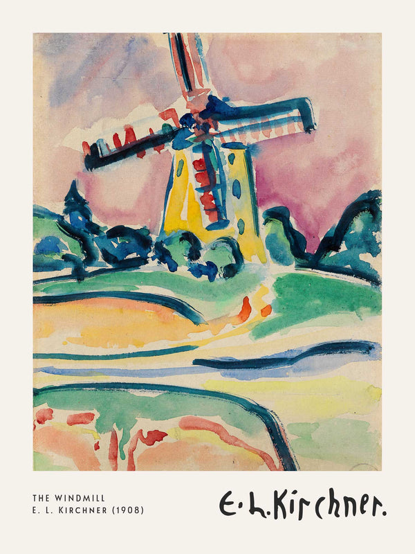 Ernst Ludwig Kirchner - The Windmill - Poster