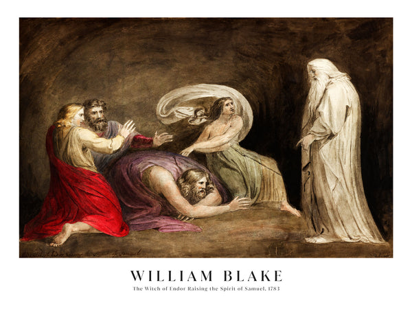 William Blake - The Witch of Endor Raising the Spirit of Samuel - Poster