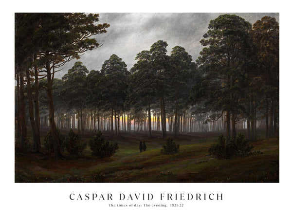 Caspar David Friedrich - The times of day: The evening - Poster