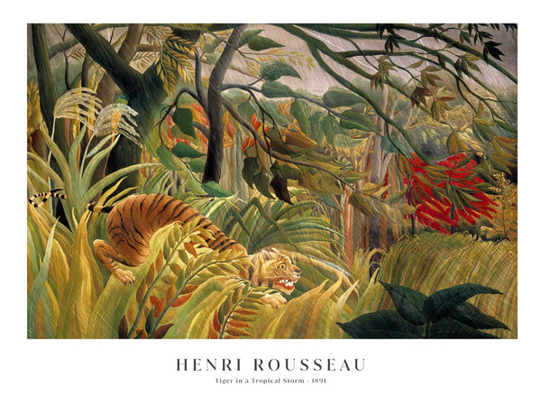 Henri Rousseau - Tiger in a Tropical Storm - Poster