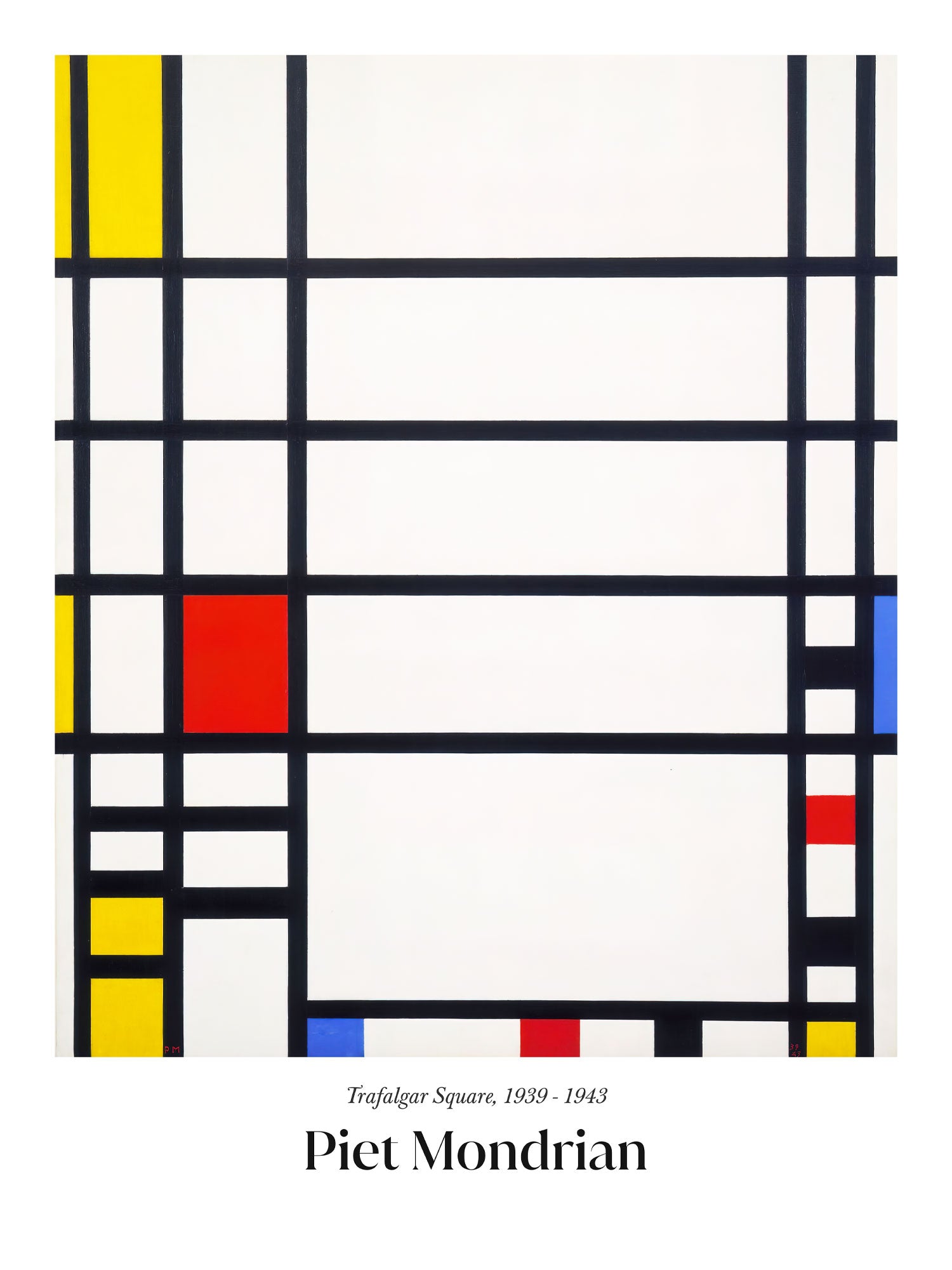 Piet Mondrian - Trafalgar Square - Poster – Murellos