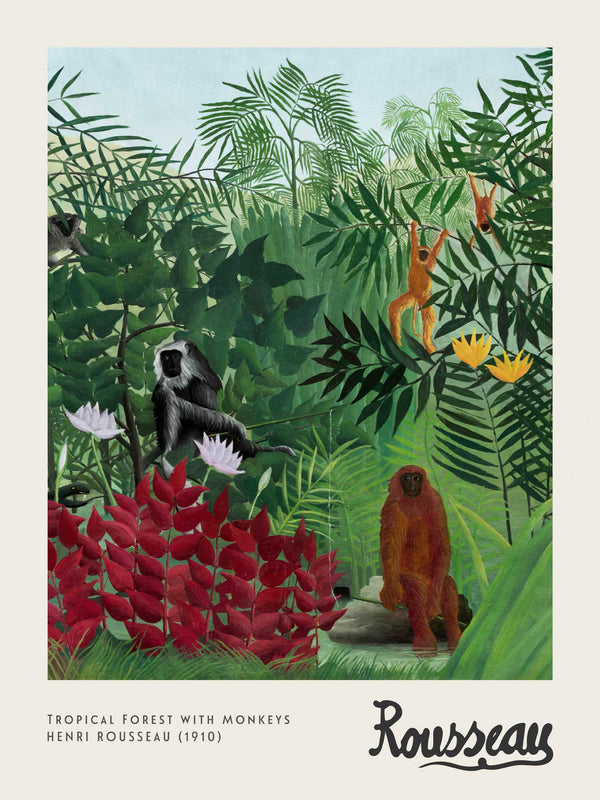 Henri Rousseau - Tropical Forest with Monkeys - Poster
