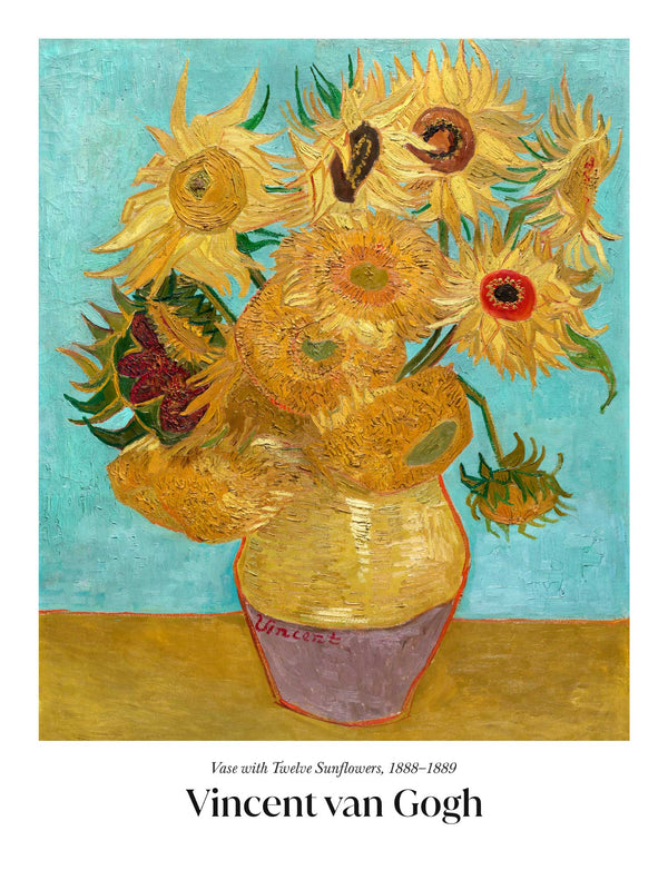 Van Gogh - Vase with Twelve Sunflowers - Poster