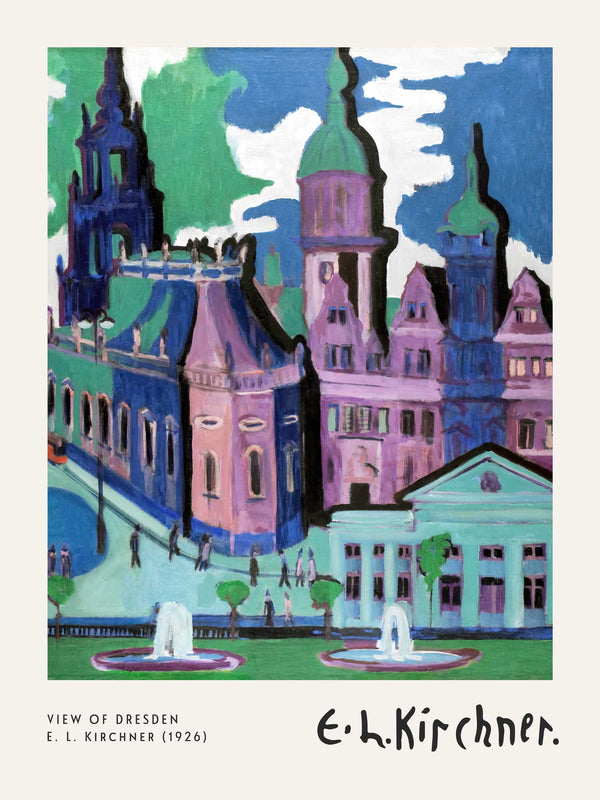 Ernst Ludwig Kirchner - View of Dresden - Poster