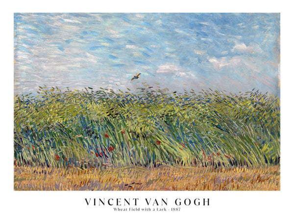 Vincent van Gogh - Wheat Field with a Lark - Poster