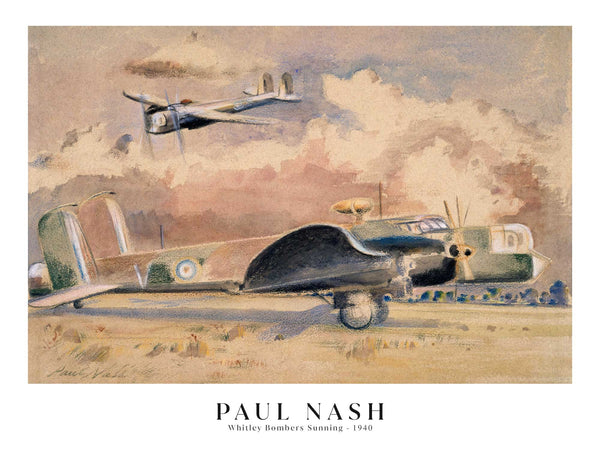 Paul Nash - Whitley Bombers Sunning - Poster