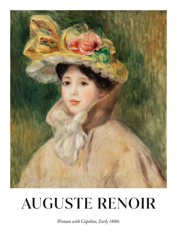 Pierre-Auguste Renoir - Woman with Capeline - Poster