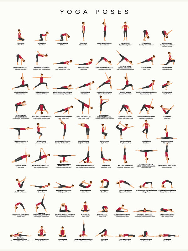 Yoga Poses - Poster