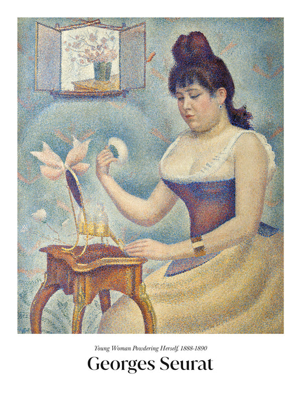 Georges Seurat - Young Woman Powdering Herself - Poster - Murellos