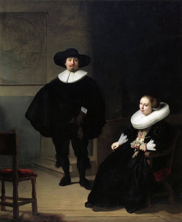 A Lady and Gentleman in Black, 1633 - Art Print