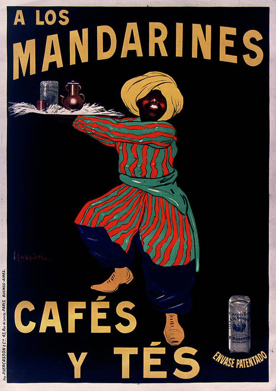A los Mandarines cafes y tes envase patentado - Art Print