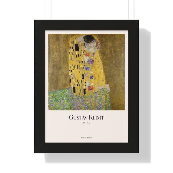 Gustav Klimt - The Kiss - Framed Print