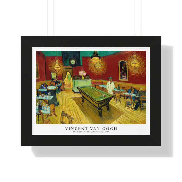 Vincent van Gogh - The Night Café - Framed Print