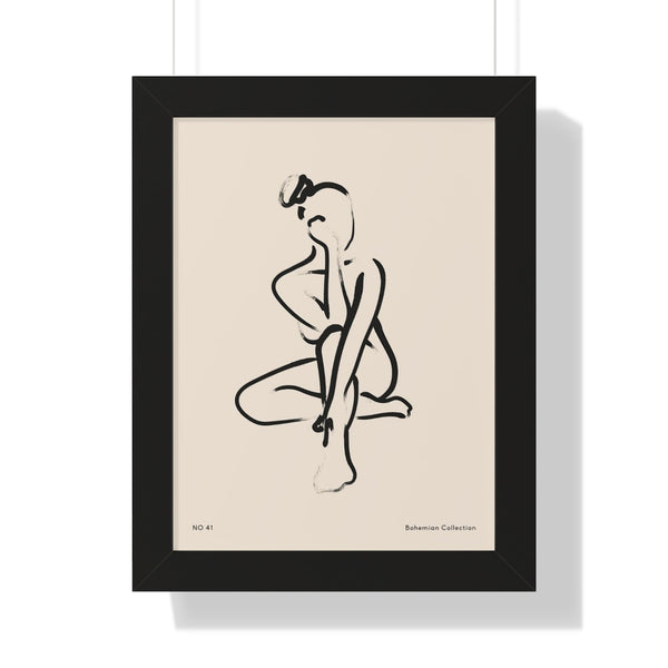 Woman Figure No 41 - Framed Print