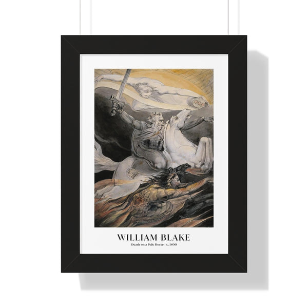 William Blake - Death on a Pale Horse - Framed Print