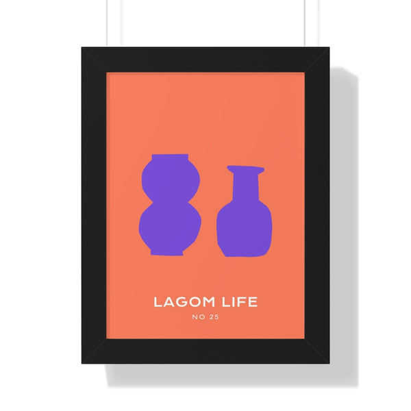 Lagom Life No 25 - Framed Print