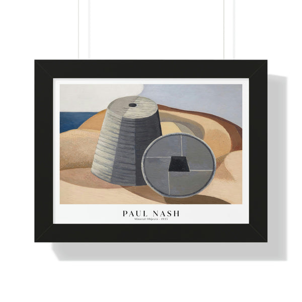 Paul Nash - Mineral Objects - Framed Print