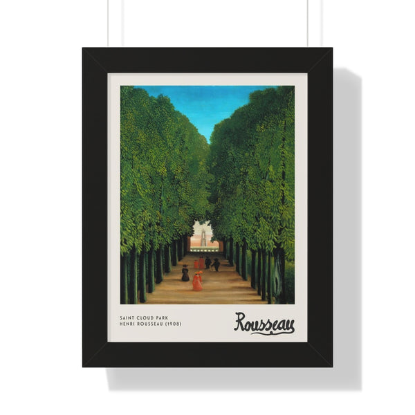 Henri Rousseau - The Avenue in the Park at Saint Cloud - Framed Print