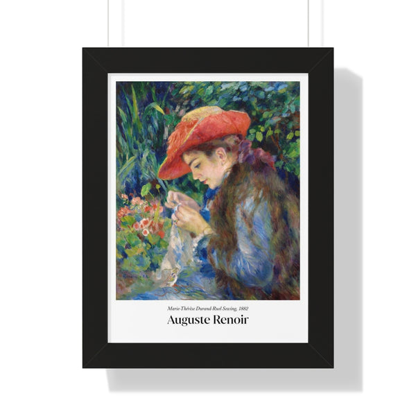 Pierre-Auguste Renoir - Marie-Thérèse Durand-Ruel Sewing - Framed Print