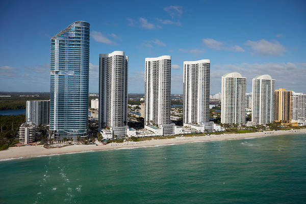 Aerial view of Miami Beach - Art Print