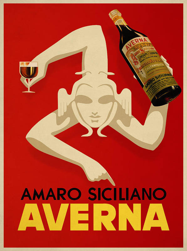 Averna Amaro Siciliano - Art Print - Murellos