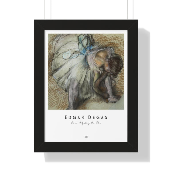 Edgar Degas - Dancer Adjusting Her Shoe - Framed Print