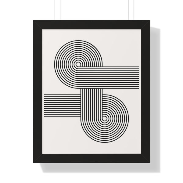 Retro Shapes No2 - Framed Print