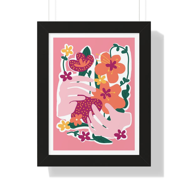 Love by the yard - Framed Print