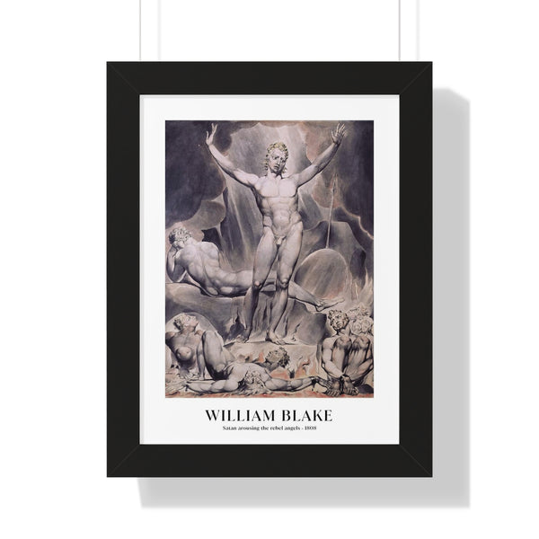 William Blake - Satan Arousing the Rebel Angels - Framed Print