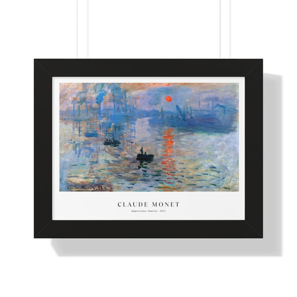 Monet - Impression, Sunrise - Framed Print