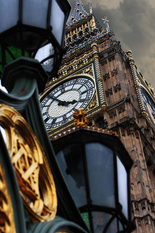 Big Ben clock tower in London England - Art Print