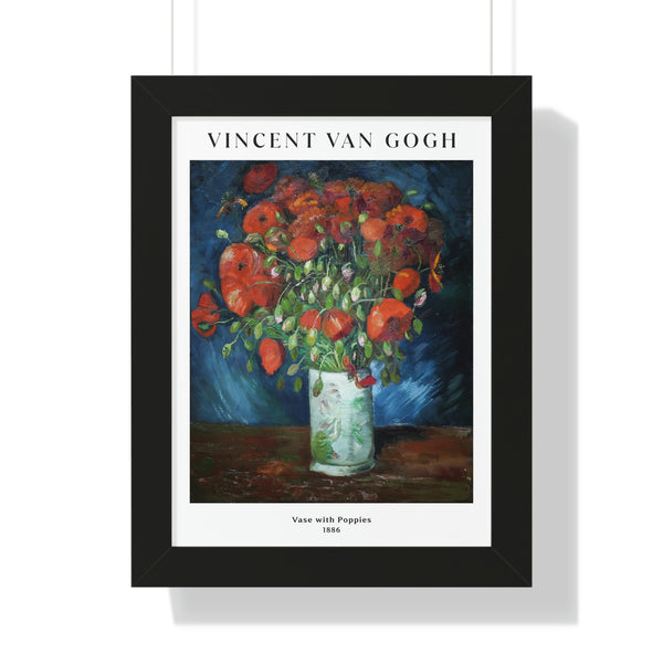 Vincent van Gogh - Vase with Poppies - Framed Print