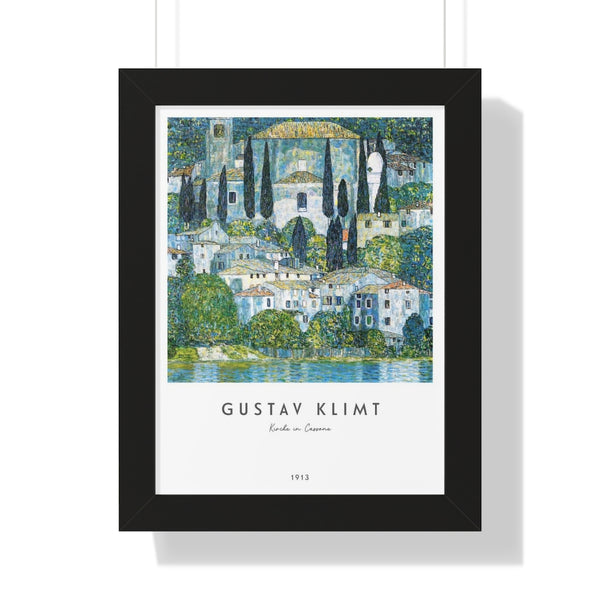 Gustav Klimt - Kirche in Cassone - Framed Print