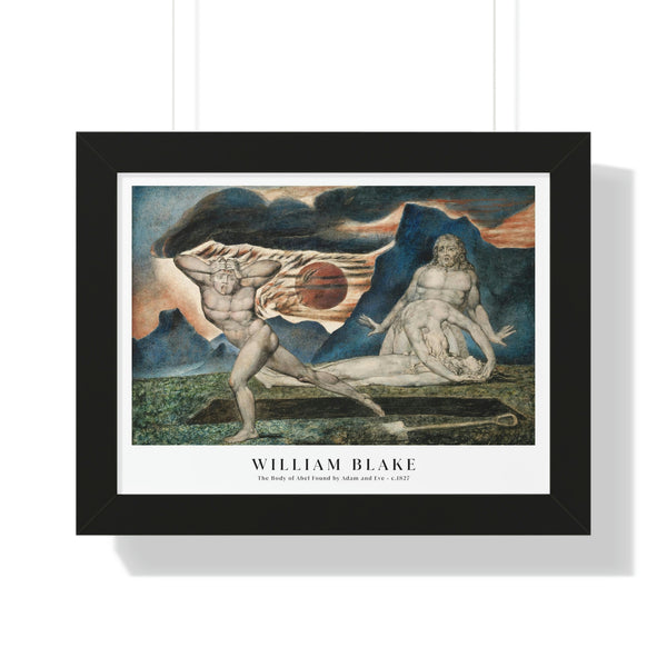 William Blake - The Body of Abel Found by Adam and Eve - Framed Print