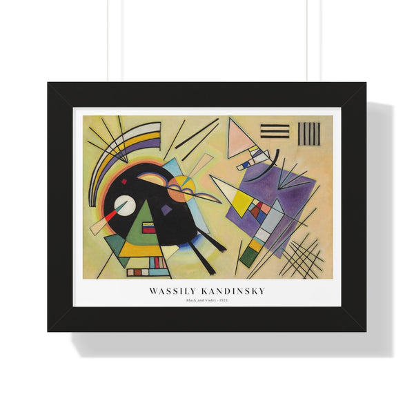 Wassily Kandinsky - Black and Violet - Framed Print