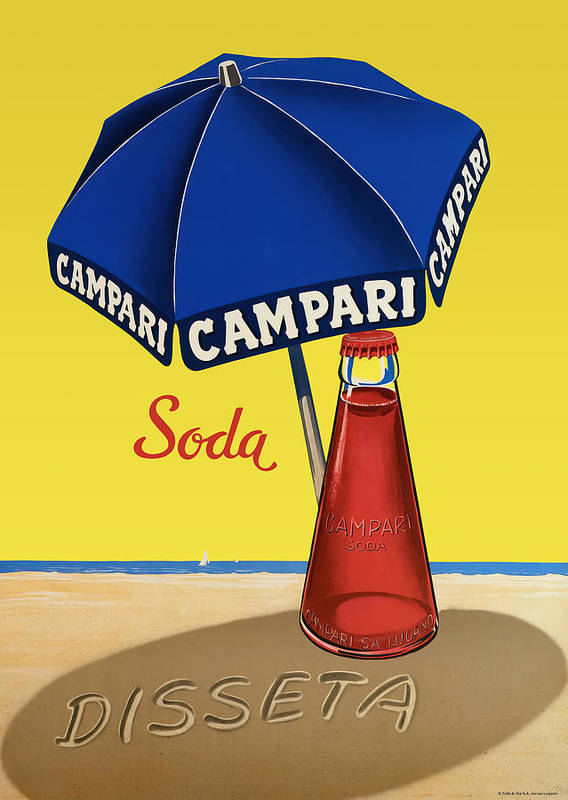 Campari Soda Disseta - Art Print - Murellos