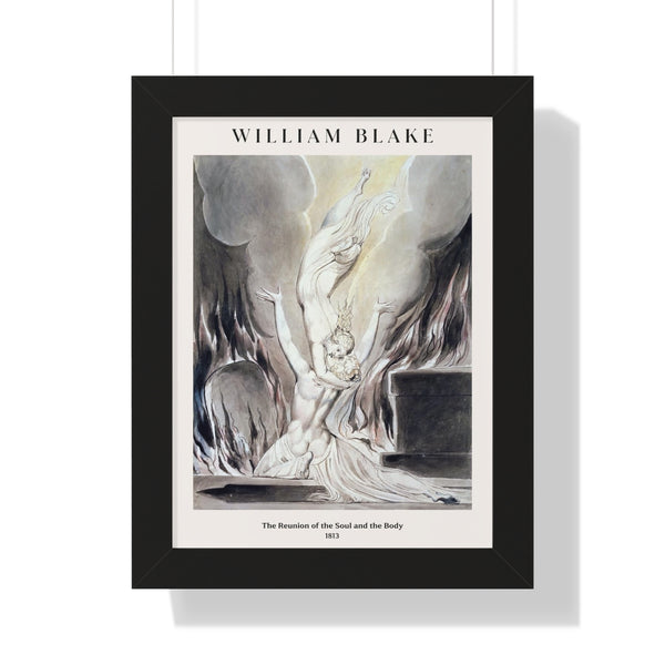 William Blake - The Reunion of the Soul and the Body - Framed Print