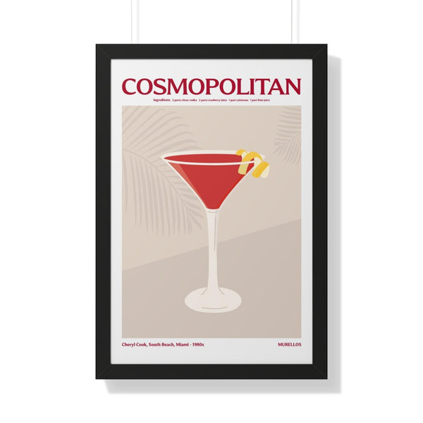 Cosmopolitan Cocktail - Framed Print