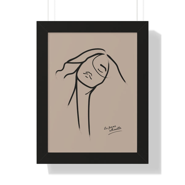 La Femme Silhouette - Framed Print