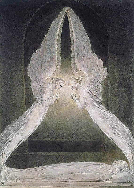 Christ in the Sepulchre, Guarded by Angels, c.1805 - Art Print